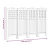 vidaXL 4-Panel Room Divider 63.8"x0.8"x45.3" Solid Wood Acacia