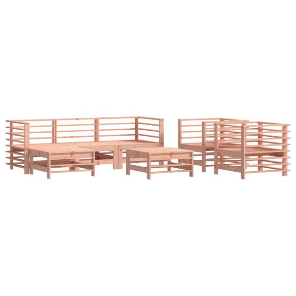 vidaXL Garden Lounge Set Wood Solid Douglas Wood Medium Modular