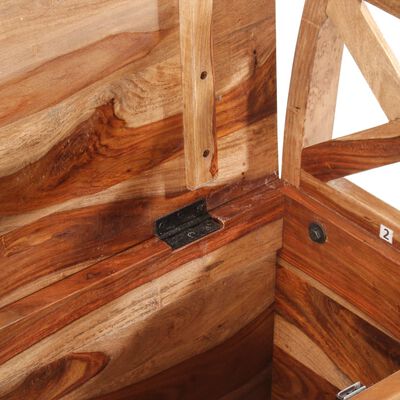 vidaXL Bench 40.6"x13"x28.3" Solid Sheesham Wood