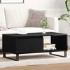 vidaXL Coffee Table Black Oak 35.43 x 19.69 x 14.37 in Engineered Wood