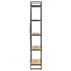 vidaXL Bookcase Natural mango wood and black steel