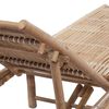 vidaXL Sun Lounger Natural Bamboo Solid Bamboo 78.7 x 25.6 x