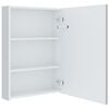 vidaXL Bathroom Cabinet White and Silver