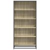 vidaXL Bookcase Sonoma oak Engineered wood, Metal Tall Bookcase