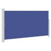 vidaXL Side Awning Blue, Grey Polyester, Powder-Coated Steel 67 x 118.1 in