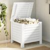 vidaXL Storage Box White Solid pine wood 23.6 x 19.3 x 21.3 in