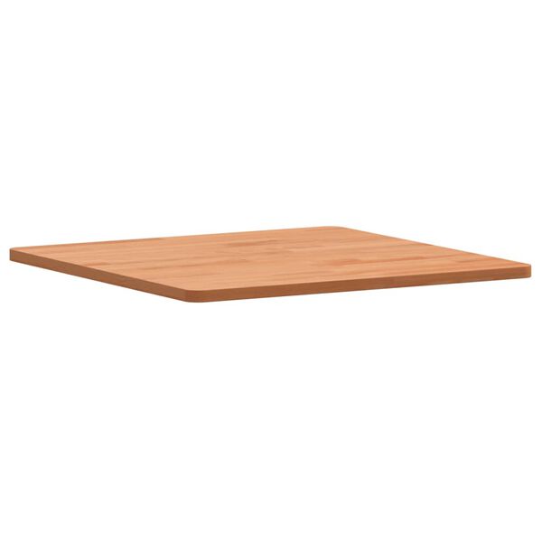 vidaXL Table Top Natural Beech Solid Beech Wood 19.7 x 19.7 in