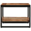 vidaXL Coffee Table Brown Solid Acacia wood, Iron Medium Durable