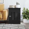 vidaXL Dog Crate Furniture Black Engineered wood, steel 21.7x31.5x26.8 in