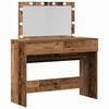 vidaXL Dressing Table with Drawer Old Wood 39.37 x 15.75 x 47.24 in