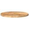 vidaXL Table Top Natural wood color Solid mango wood 19.7 in diameter