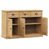 vidaXL Sideboard Honey Solid Pine Wood Compact Doors Sideboard