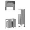 vidaXL Bathroom Furniture Set Gray Sonoma Engineered Wood Medium