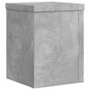 vidaXL Plant Stand Set of 2 Concrete grey Engineered wood Small