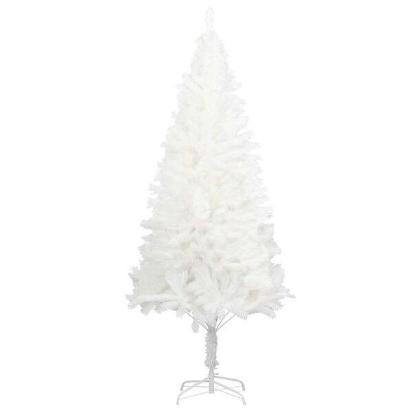 vidaXL Christmas Tree White PE (Polyethylene), Steel Medium Durable