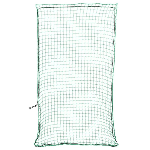 vidaXL Trailer Net with Elastic Rope Green 14.8x8.2' PP