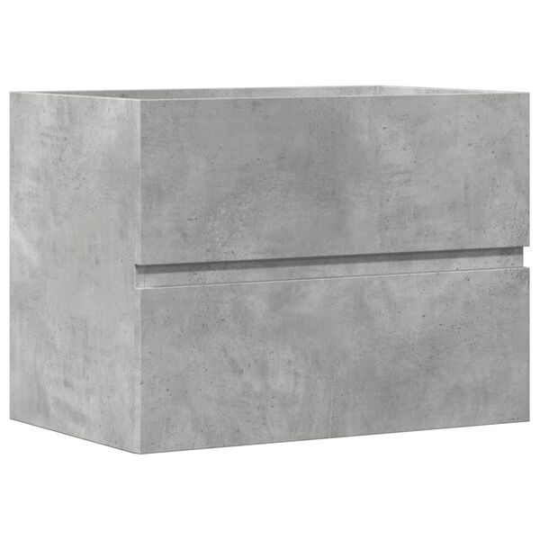vidaXL Bathroom Cabinet Concrete Grey 23.6x15.2x17.7" Engineered Wood