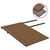vidaXL WPC Decking Boards with Accessories Brown and Grey 49.2 '&sup2; 13.1 ' (6x149001)