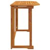 vidaXL Balcony Table Brown Solid Acacia Wood Medium Foldable