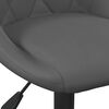 vidaXL Bar Stool Dark Grey Velvet (100% polyester), steel