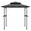 vidaXL BBQ Gazebo Anthracite Steel Medium Hooks BBQ Gazebo