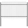 vidaXL Garden Fence Gray 10.2 x 1 m Powder-coated steel