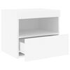 vidaXL Bedside Cabinet White Engineered wood