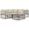 vidaXL Garden Lounge Set Anthracite and Beige