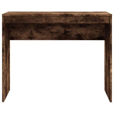 vidaXL Desk Smoked Oak 35.4"x15.7"x28.3" Engineered Wood
