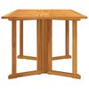 vidaXL Garden Table Natural Teak Solid Teak Wood Medium Foldable