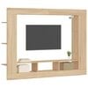 vidaXL TV Cabinet Sonoma Oak Engineered Wood Large TV Cabinet