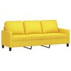 vidaXL Sofa Set Light yellow 100% polyester, metal, textilene, plywood