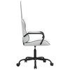 vidaXL Gaming Chair White and Black Faux Leather, Metal, Plywood