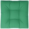 vidaXL Pallet Cushion Green 100% Polyester 27.6" x 27.6