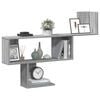 vidaXL Wall Shelf Grey Sonoma Engineered Wood 39.4 x 5.9 x 27.6 in