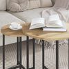vidaXL Side Table Set 2 pcs Artisan Oak and Black
