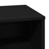 vidaXL Bedside Cabinet 2 pcs Black Oak 19.69 x 13.58 x 19.69 in