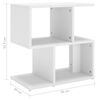 vidaXL Bedside Cabinet Set of 2 White Engineered Wood Bedside Cabinet