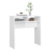 vidaXL Console Table High gloss white Engineered wood Medium