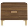 vidaXL Coffee Table Brown Oak Engineered wood, solid eucalyptus wood