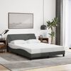 vidaXL Bed Frame Dark Gray
