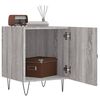 vidaXL Bedside Cabinet Set of 2 Grey Sonoma Engineered wood, metal