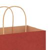vidaXL Paper Bags 250 pcs with Handles Red 5.9x3.1x8.3"