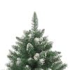 vidaXL Christmas Tree Green and white PVC, steel 240 in Foldable