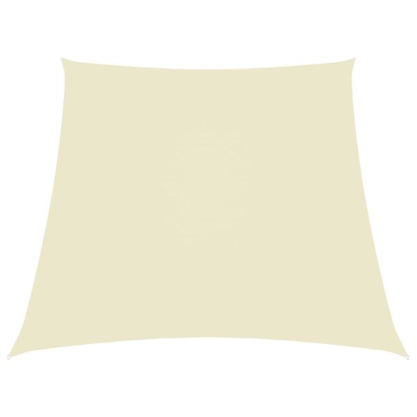 vidaXL Sunshade Sail Oxford Fabric Trapezium 3/5x13.1' Cream