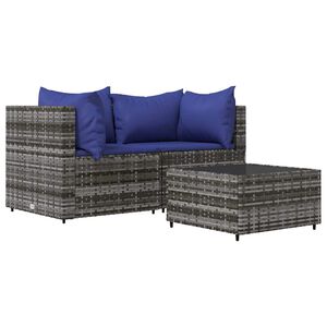 vidaXL Patio Lounge Set Gray