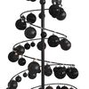 vidaXL Led Christmas Tree Black, Warm White Metal, Plastic Medium