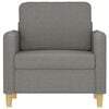 vidaXL Sofa Chair Dark grey Fabric (100% polyester), metal, plywood