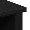 vidaXL TV Cabinet Set Wall-mounted Black Oak 39.37 x 13.78 x 17.72 in