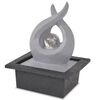 vidaXL Indoor Fountain Black and light grey Polyresin Tabletop